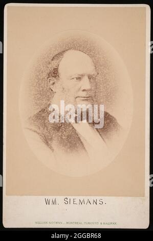 Porträt von Carl Wilhelm Siemens (1823-1883), vor 1876. Stockfoto