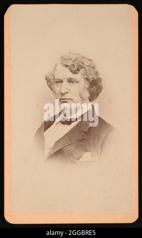 Porträt von Charles Sumner (1811-1874), vor 1874. Stockfoto