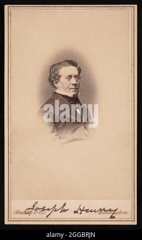 Porträt von Joseph Henry (1797-1878), zwischen 1858 und 1869. Stockfoto