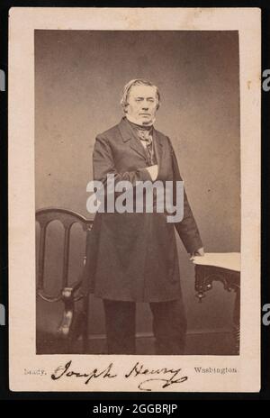 Porträt von Joseph Henry (1797-1878) - stehend, vor 1878. Stockfoto