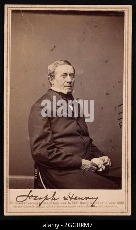 Porträt von Joseph Henry (1797-1878), 1865. Stockfoto