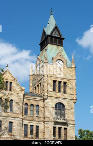 KNOX County Courthouse in der Innenstadt von Galesburg, Illinois. Stockfoto