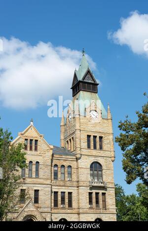 KNOX County Courthouse in der Innenstadt von Galesburg, Illinois. Stockfoto