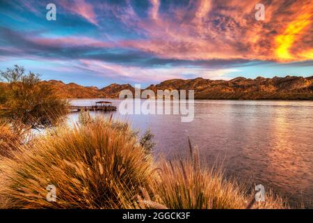 Sagauro See im Tonto National Forest in der Nähe von Phoenix, Arizona Stockfoto