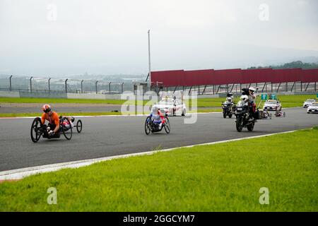 Japan. August 2021. Oyama Japan. August 2021. Gesamtansicht, 31. AUGUST 2021 - Radweg : Zeitfahren-Finale auf dem Fuji International Speedway während der Paralympischen Spiele in Tokio 2020 in Oyama Japan. Quelle: SportsPressJP/AFLO/Alamy Live News Stockfoto