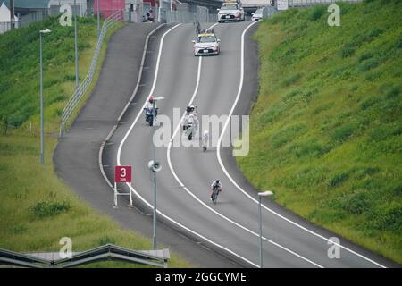 Japan. August 2021. Oyama Japan. August 2021. Gesamtansicht, 31. AUGUST 2021 - Radweg : Zeitfahren-Finale auf dem Fuji International Speedway während der Paralympischen Spiele in Tokio 2020 in Oyama Japan. Quelle: SportsPressJP/AFLO/Alamy Live News Stockfoto