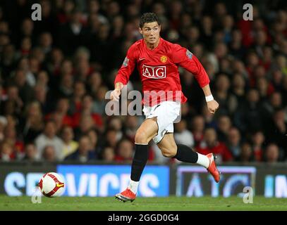 Aktenfoto vom 22-04-2009 von Cristiano Ronaldo. Ausgabedatum: Dienstag, 31. August 2021. Stockfoto