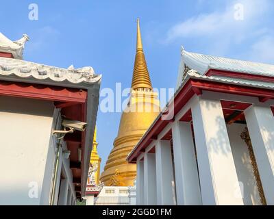 Pagode des Wat Bowonniwet Vihara Tempels Bangkok, Thailand Stockfoto