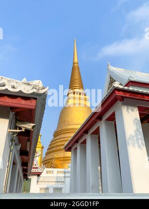 Pagode des Wat Bowonniwet Vihara Tempels Bangkok, Thailand Stockfoto