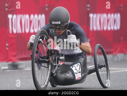 Oyama, Japan. August 2021. Paralympics: Paralympics, Frauen-Zeitfahren, Fuji International Speedway. Andrea Eskau (Deutschland). Kredit: Marcus Brandt/dpa/Alamy Live Nachrichten Stockfoto