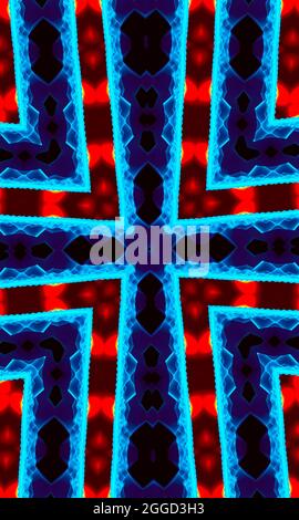 Blauer Stern Smartphone Tapete. Low Poly Modern Display Abstrakten Polygon-Hintergrund für Smartphone, Handy, Gerät vertikalen Bild Stockfoto