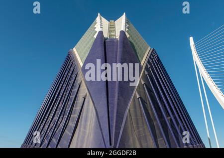 Das Agora-Gebäude (L'Àgora), Ciutat de les Arts i les Ciències (Stadt der Künste und Wissenschaften), Valencia, Spanien Stockfoto
