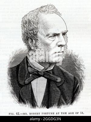 ROBERT FORTUNE (1812-1880) schottischer Botaniker, Pflanzenjäger und Reisender Stockfoto