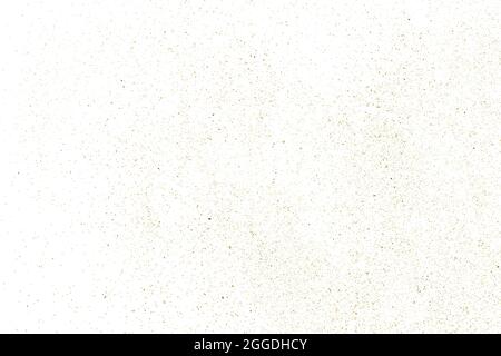 Gold Glitter Textur isoliert auf Weiß. Farbe Der Bernsteinfarbenen Partikel. Hintergrund Zum Festakt. Goldene Explosion von Confetti. Designelement. Digital Generieren Stock Vektor