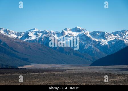 Arthurs Pass, Canterbury, Südinsel, Neuseeland Stockfoto