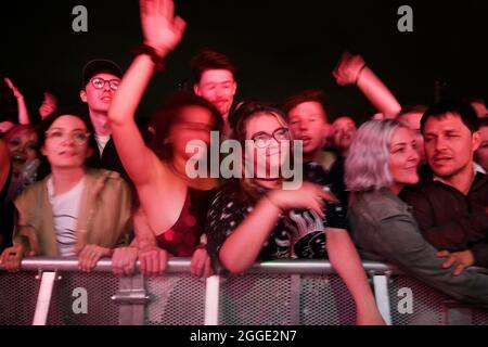 London, Großbritannien, 30. August 2021 - Fohlen beim All Points East Music Festival im Victoria Park in London Credit: Glamourstock/Alamy Live News Stockfoto