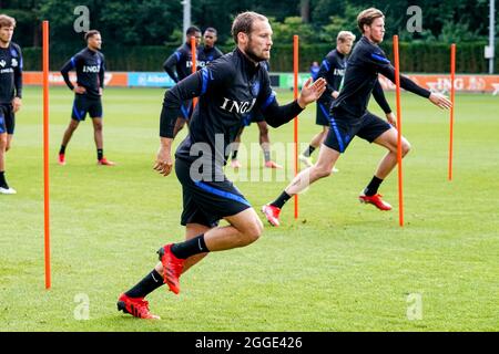 ZEIST, NIEDERLANDE - 31. AUGUST: Daley Blind aus den Niederlanden während der Niederländischen Trainingssitzung auf dem KNVB Campus am 31. August 2021 in Zeist, Niederlande (Foto: Jeroen Meuwsen/Orange Picches) Stockfoto