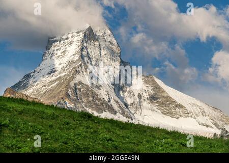 Matterhorn, Zermatt, Wallis, Schweiz Stockfoto