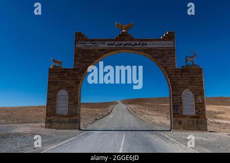 Eingangstor zum UNESCO-Nationalpark, Band-E-Amir-Nationalpark, Afghanistan Stockfoto