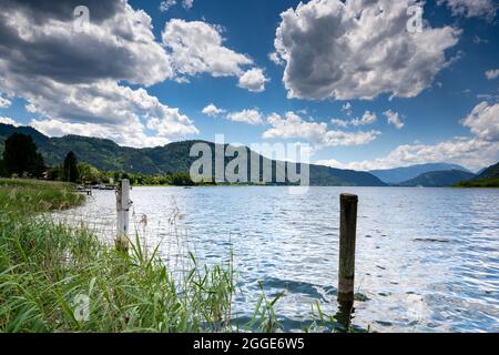 Ossiacher See im schönen Kärnten Österreich Stockfoto