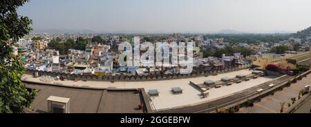 Blick über Udaipur von der City Palace, Rajasthan, Indien Stockfoto