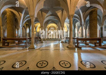 Krypta, San Miniato al Monte, Florenz, Toskana, Italien Stockfoto