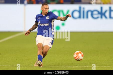 firo: 08/28/2021 Fuvuball: Fußball: 2. Bundesliga, Saison 2021/2022 FC Schalke 04 - Fortuna Dvºsseldorf, Düsseldorf. Darko Churlinov, Einzelkampagne, Schalke Stockfoto