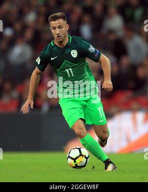 Aktenfoto vom 5-10-2017 des slowenischen Andraz Sporar. Ausgabedatum: Dienstag, 31. August 2021. Stockfoto