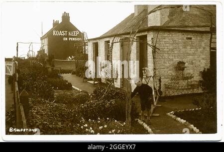 Vintage Fred C Palmer Fotografie - Koast Keep - Kent Stockfoto