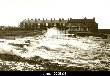 Vintage Fred C Palmer Fotografie - Hampton on Sea in Flood Stockfoto