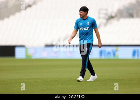 Englands Rory verbrennt während einer Nets-Sitzung im Kia Oval, London. Bilddatum: Dienstag, 31. August 2021. Stockfoto