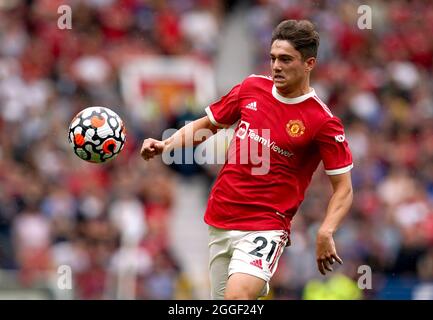Aktenfoto vom 14-08-2021 von Daniel James von Manchester United. Ausgabedatum: Dienstag, 31. August 2021. Stockfoto