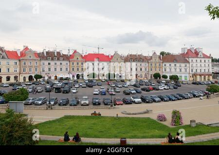 Wahrzeichen des königlichen Platzes Plac Zamkowy, Lublin, Polen Stockfoto