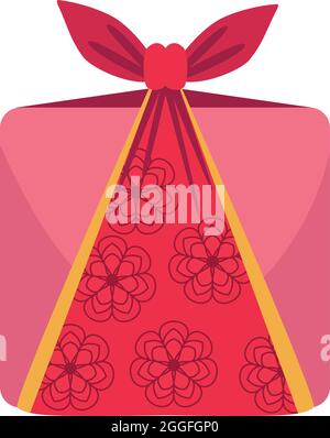 roten Geschenk-box Stock Vektor