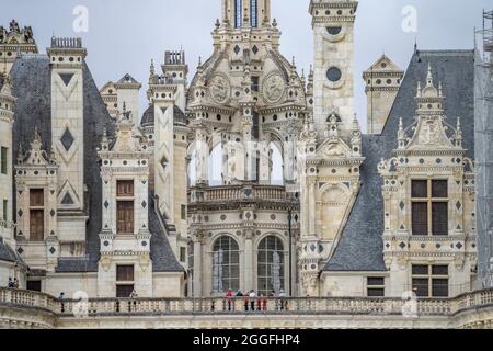 Schloss Chambord im Loiretal, Chambord, Frankreich | The Château de Chambord, Chambord, Loire Valley, France Stockfoto