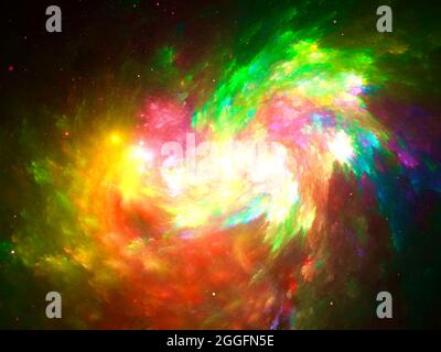 Colour Burst - abstrakter astronomischer oder astrologischer Hintergrund Stockfoto