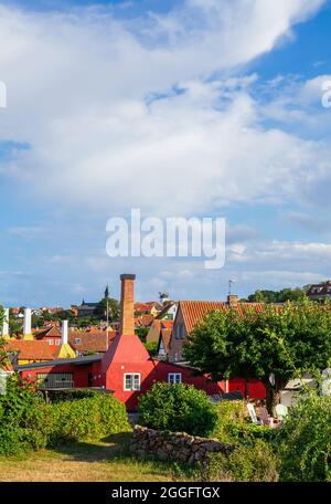 Traditionelles Räucherhaus auf der Insel Bornholm, Dänemark Stockfoto