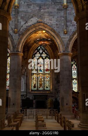 Thistle Chapel in St Giles Cathedral auch High Kirk of Edinburgh in Edinburgh, der Hauptstadt Schottlands, Teil des Vereinigten Königreichs, genannt Stockfoto