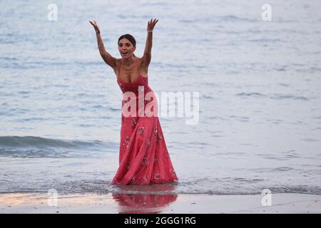 VENEDIG, ITALIEN - 31. AUGUST: Serena Rossi nimmt an der Patroness Fotocall während des 78. Internationalen Filmfestivals von Venedig am 31. August 2021 in Venedig, Italien, Teil Stockfoto