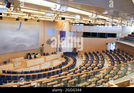 Stockholm, Schweden - 2018 09 30: Stockholmer Parlament Riksdag, Schweden Stockfoto