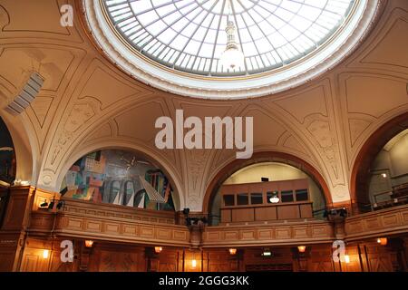 Stockholm, Schweden - 2018 09 30: Stockholm Parliament Interior Details, Schweden Stockfoto