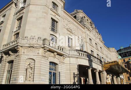 Außenansicht Des Royal Dramatic Theatre Building In Stockholm Stockfoto