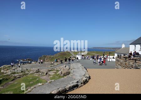 Bild ©lizenziert für Parsons Media. 21/08/2021. London, Großbritannien. LandÕs Ende. Allgemeine Ansichten von LandÕs End in Cornwall. Bild von Andrew Parsons / Parsons Media Stockfoto