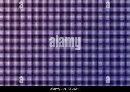 LED-Bildschirm. Dot RGB-Hintergrundfernseher. Vektorgrafik. Stock Vektor