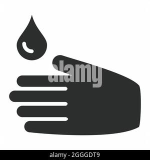 Icon Vector of Wash - Glyph Style - einfache Illustration, editierbare Kontur, Design Template Vector, gut für Drucke, Poster, Werbung, Ankündigungen Stock Vektor