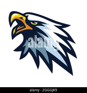 Eagle Mascot Logo Sport Team Mascot Design-Vektor Stock Vektor