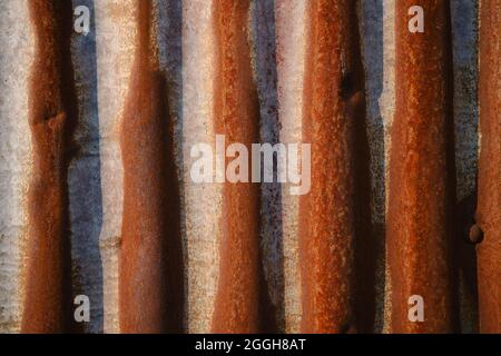 rostige Wellblech Stockfoto