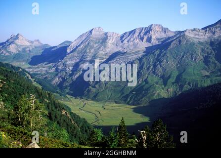 FRANKREICH. HAUTES-PYRENEES (65) VAL LOURON IN DER REGION ARREAU Stockfoto