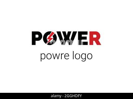 Design-Vorlage für Power-Logo. Stock Vektor