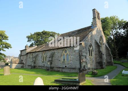 St. Peter's 8th Century Church in der Nähe der Main Street, Heysham, Lancaster, Lancashire, England, Vereinigtes Königreich Stockfoto